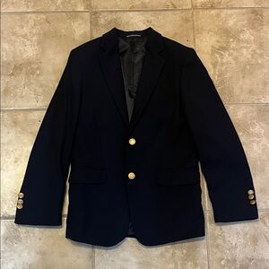 Chaps Classic Navy Blazer with Gold Buttons size 10 regular